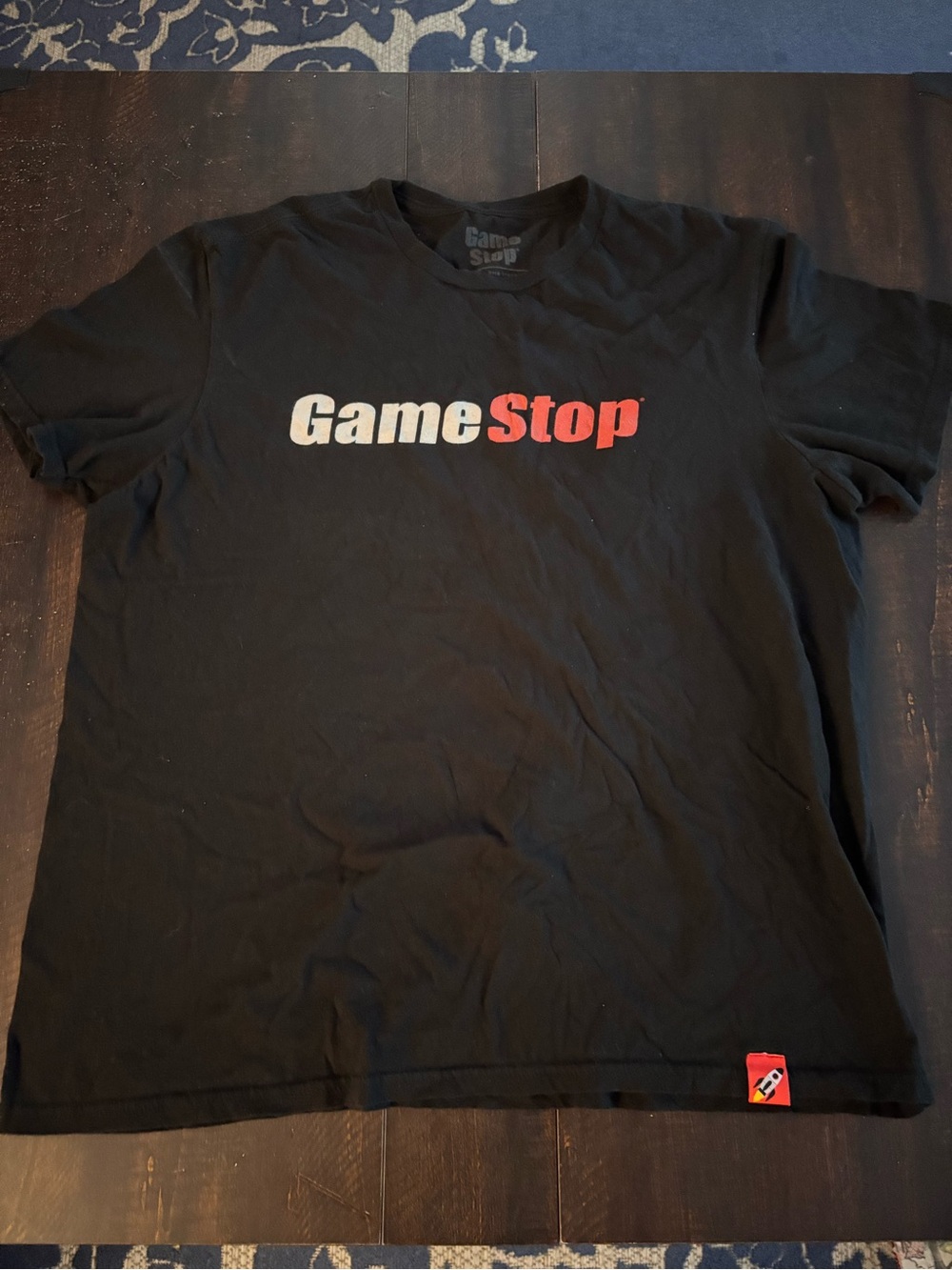 GameStop Logo Tee - Black with White & Red Print